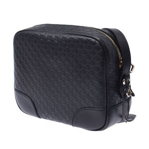 Gucci Shoulder ssima Bag Black Leather